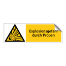 Explosionsgefahr durch Propan