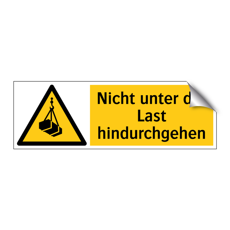 Nicht unter der Last hindurchgehen