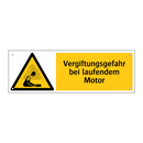 Vergiftungsgefahr bei laufendem Motor