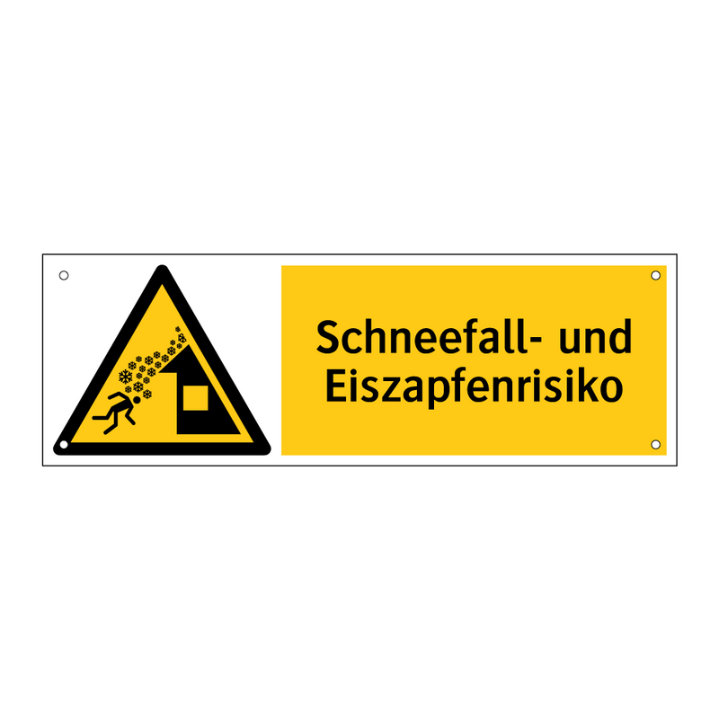 Schneefall- und Eiszapfenrisiko