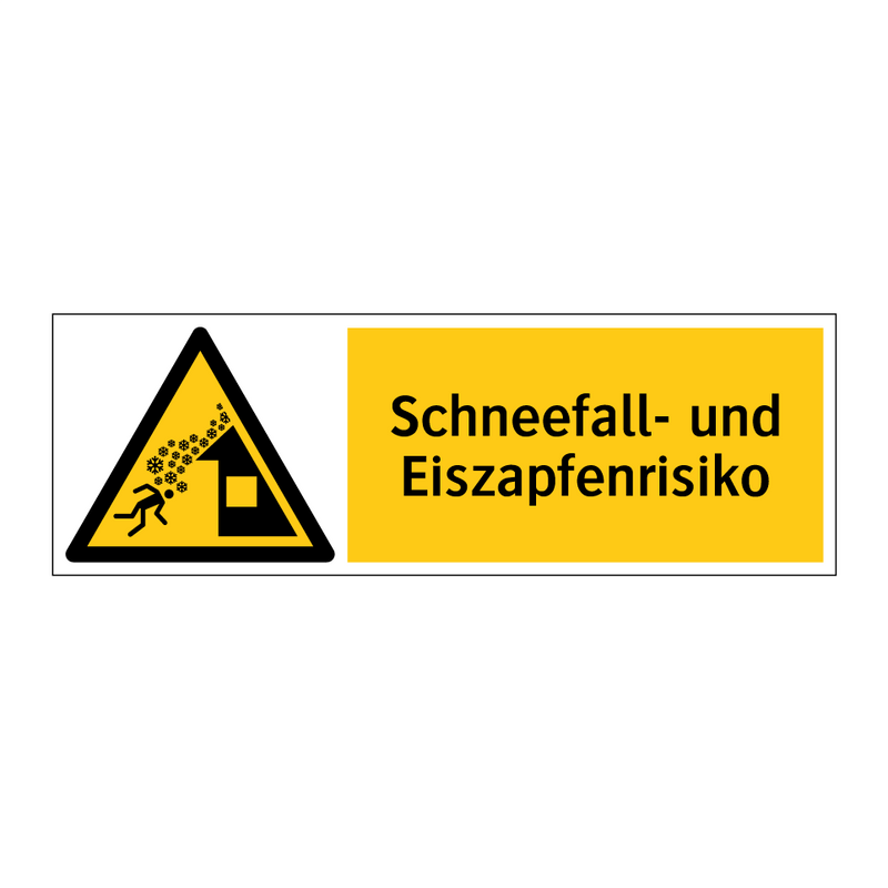 Schneefall- und Eiszapfenrisiko