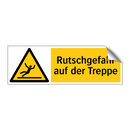 Rutschgefahr auf der Treppe