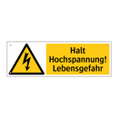 Halt Hochspannung! Lebensgefahr