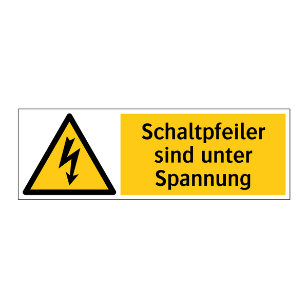 Schaltpfeiler sind unter Spannung