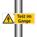 Test im Gange