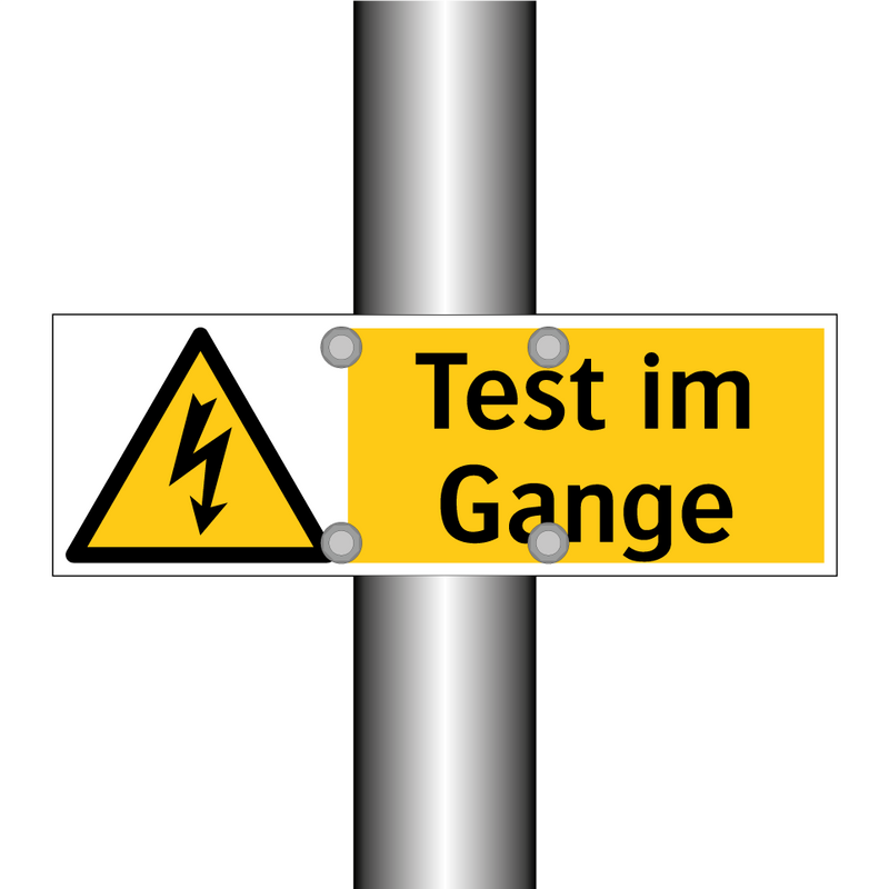 Test im Gange