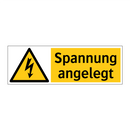 Spannung angelegt