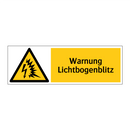Warnung Lichtbogenblitz