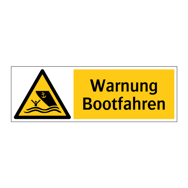 Warnung Bootfahren
