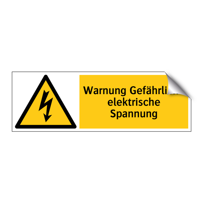 Warnung Gefährliche elektrische Spannung