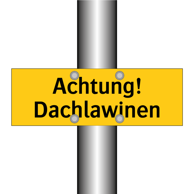 Achtung! Dachlawinen