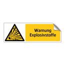 Warnung Explosivstoffe