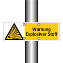 Warnung Explosiver Stoff
