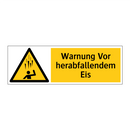 Warnung Vor herabfallendem Eis
