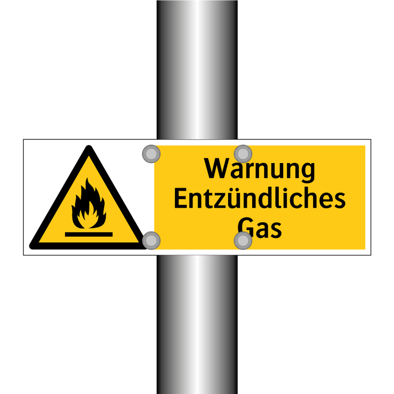 Warnung Entzündliches Gas