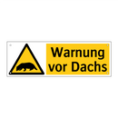 Warnung vor Dachs