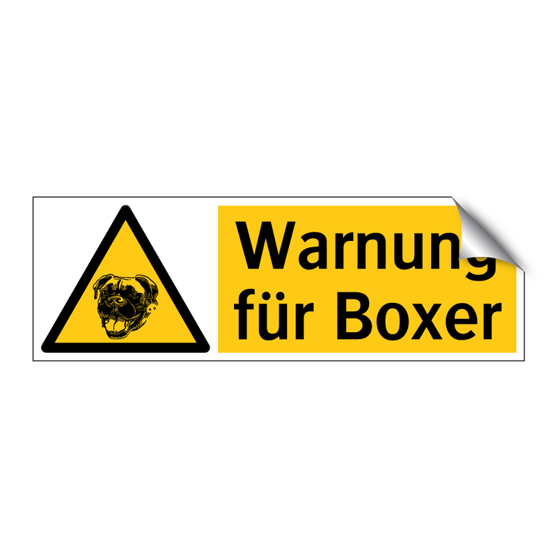 Warnung für Boxer
