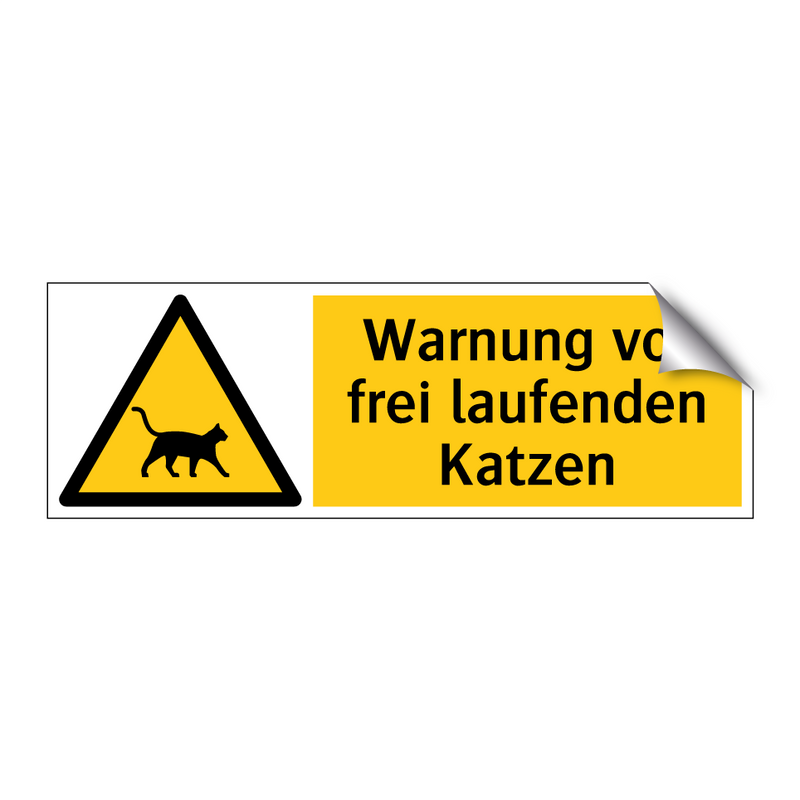 Warnung vor frei laufenden Katzen