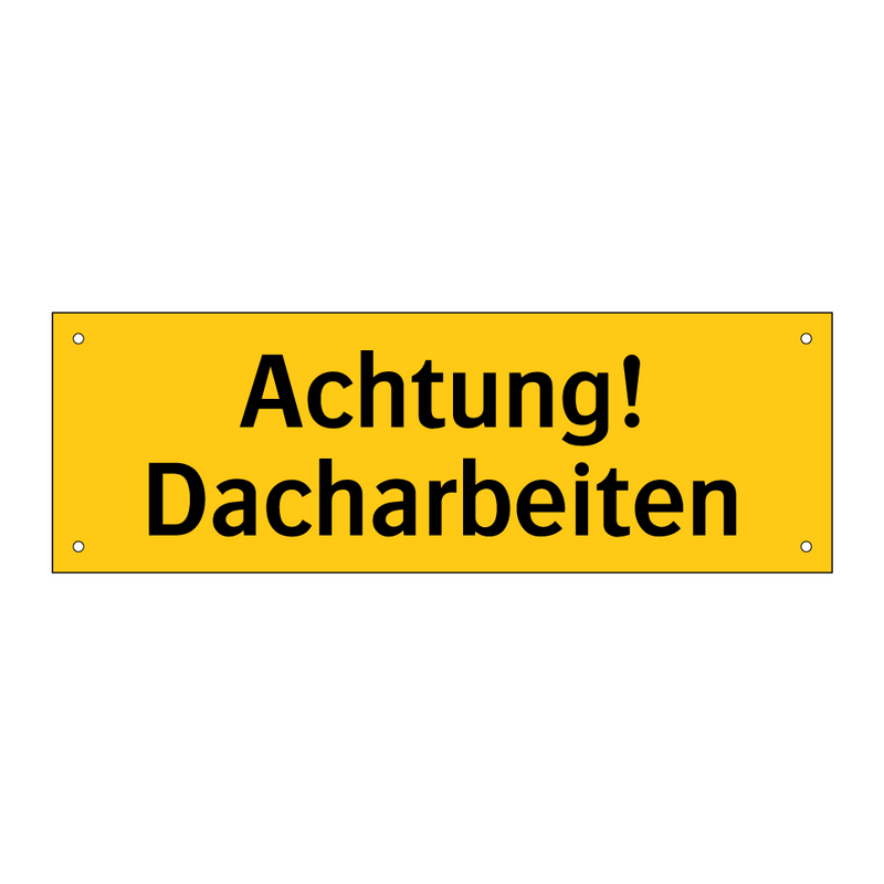 Achtung! Dacharbeiten
