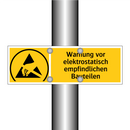 Warnung vor elektrostatisch empfindlichen Bauteilen