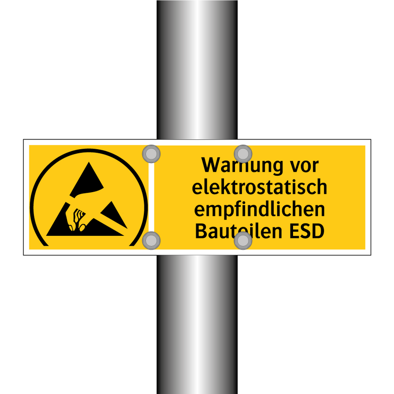 Warnung vor elektrostatisch empfindlichen Bauteilen ESD