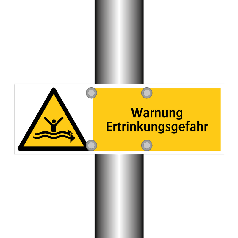 Warnung Ertrinkungsgefahr