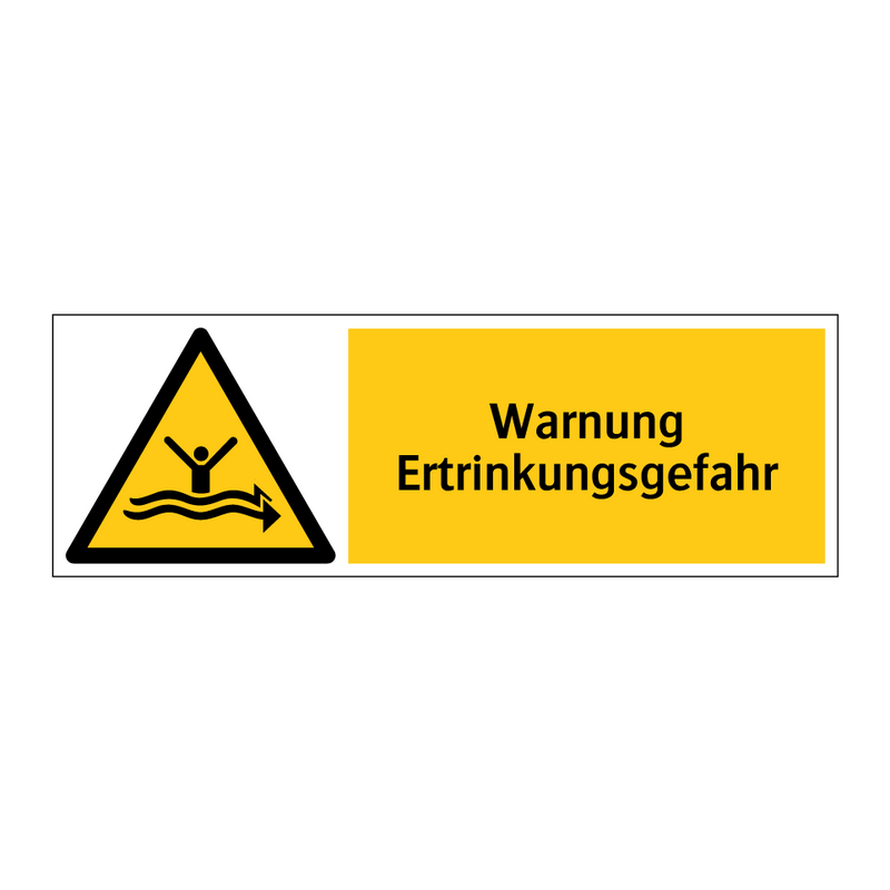 Warnung Ertrinkungsgefahr