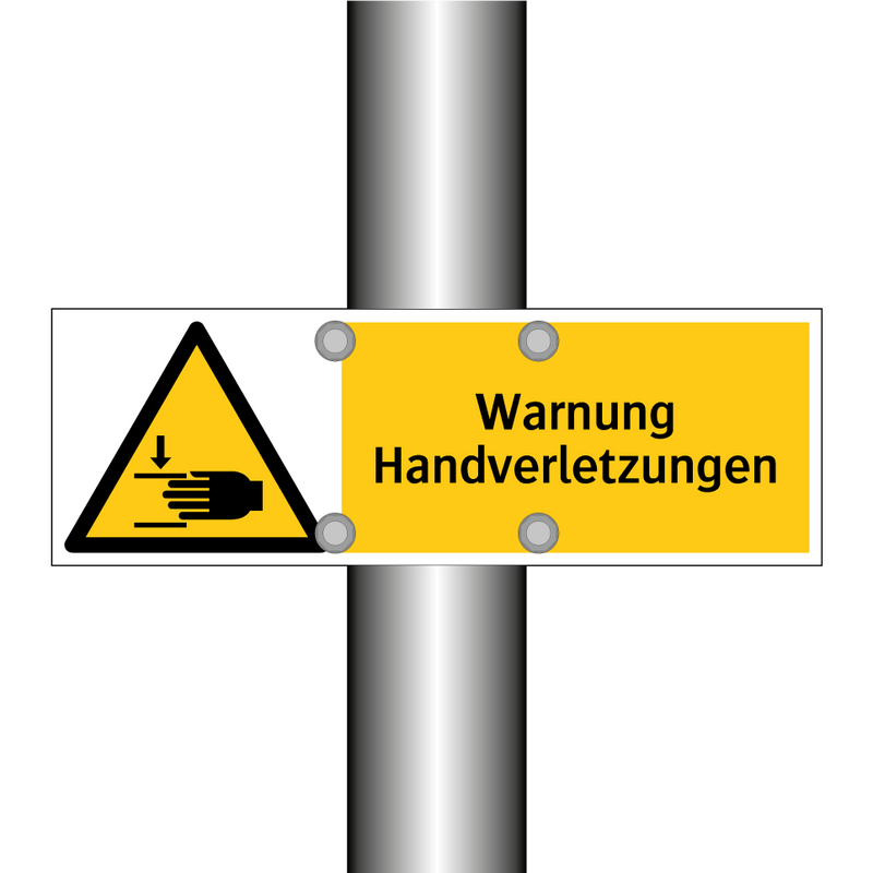 Warnung Handverletzungen