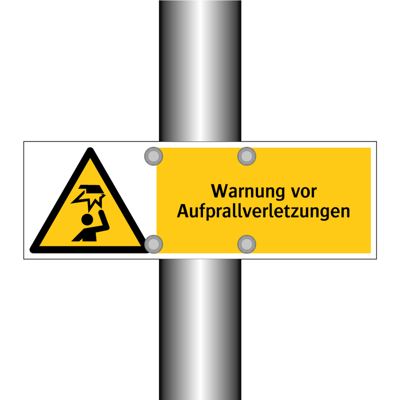 Warnung vor Aufprallverletzungen