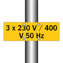 3 x 230 V / 400 V 50 Hz