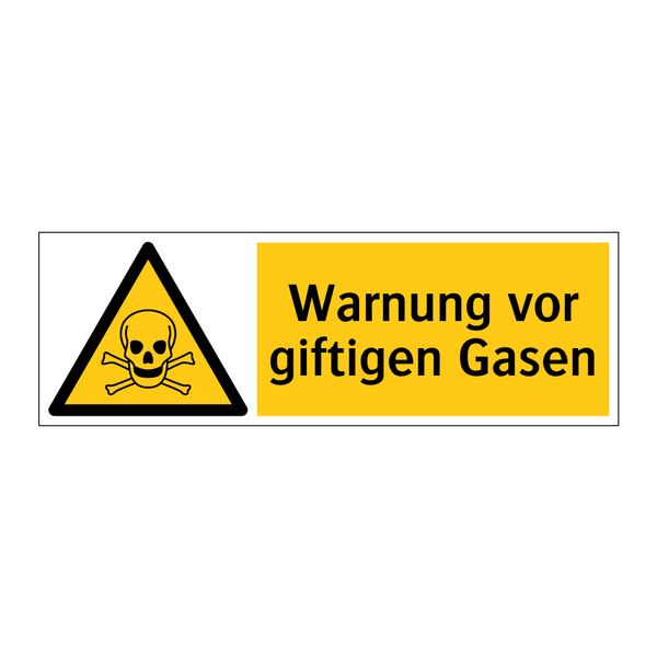 Warnung vor giftigen Gasen