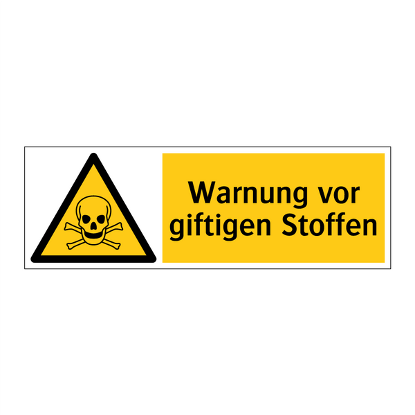Warnung vor giftigen Stoffen