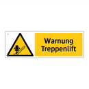 Warnung Treppenlift