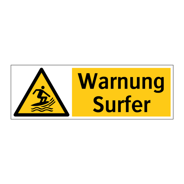 Warnung Surfer