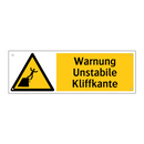 Warnung Unstabile Kliffkante