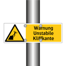 Warnung Unstabile Kliffkante