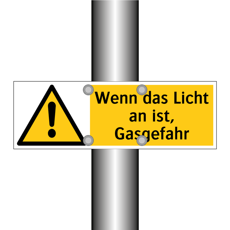 Wenn das Licht an ist, Gasgefahr