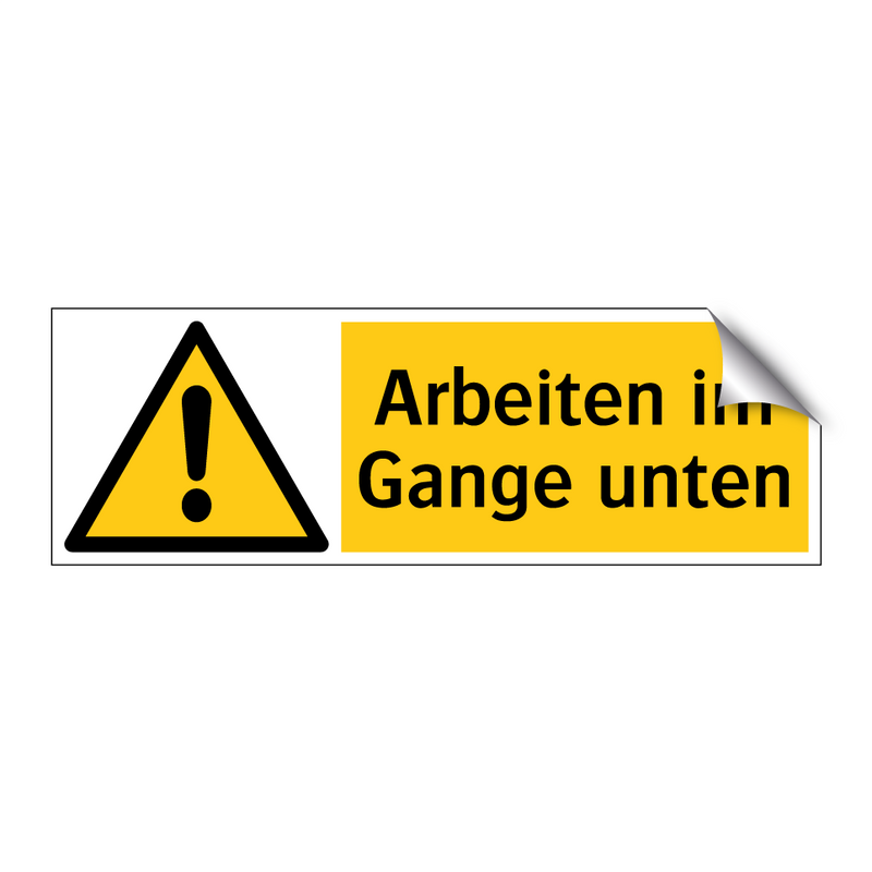 Arbeiten im Gange unten