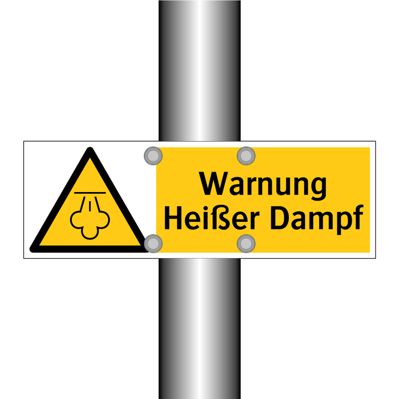 Warnung Heißer Dampf