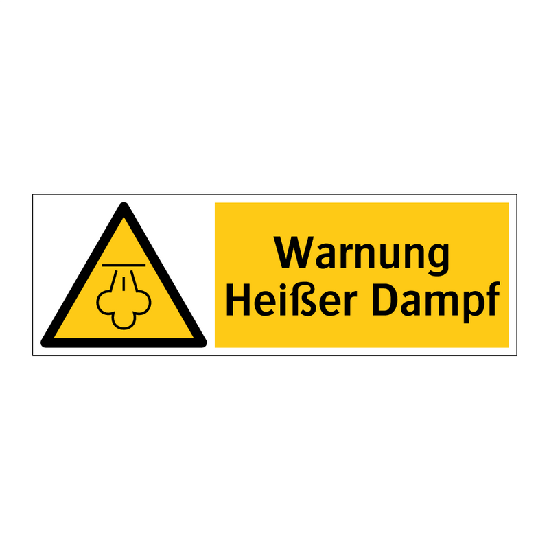 Warnung Heißer Dampf