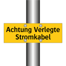 Achtung Verlegte Stromkabel