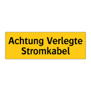 Achtung Verlegte Stromkabel