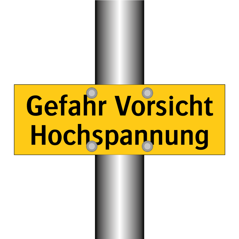 Gefahr Vorsicht Hochspannung
