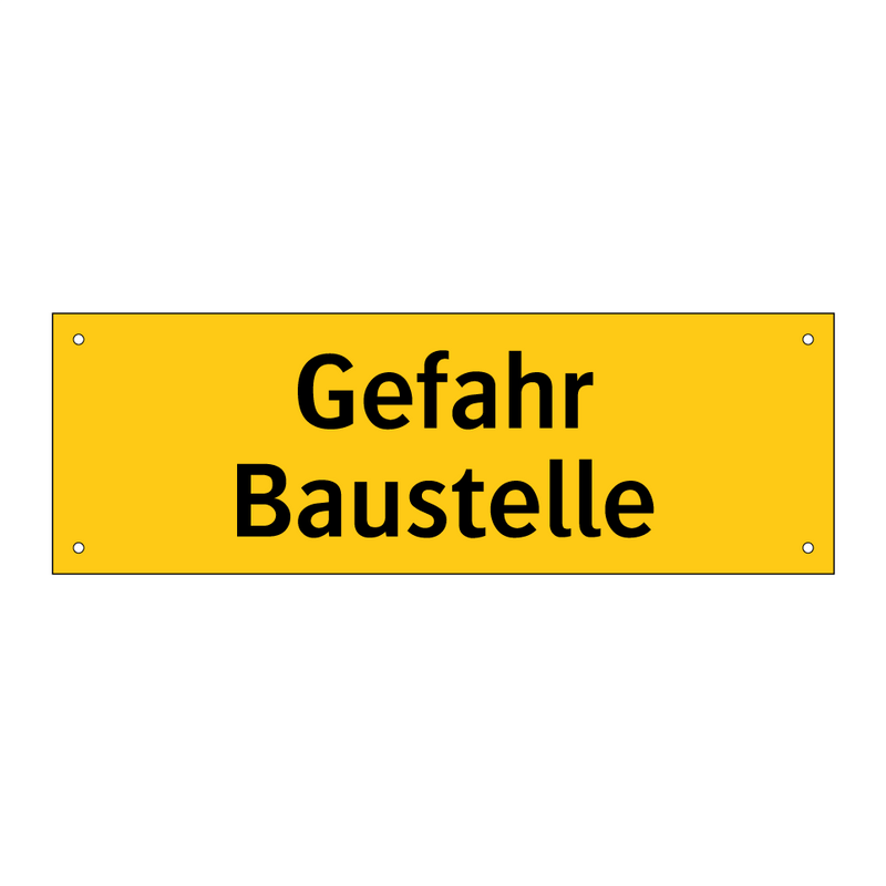 Gefahr Baustelle