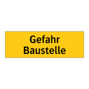 Gefahr Baustelle