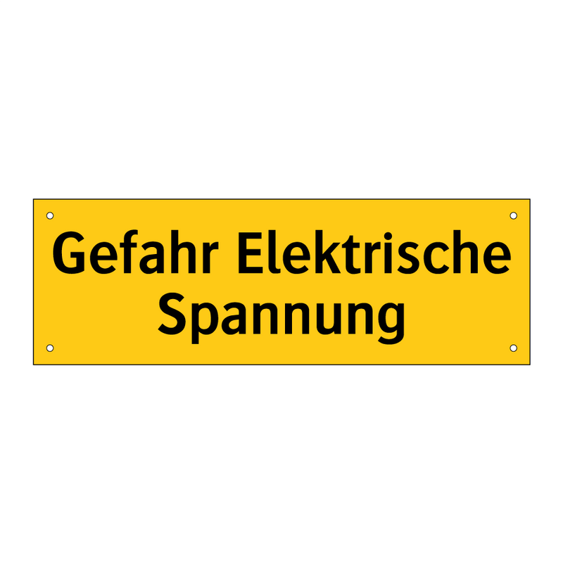 Gefahr Elektrische Spannung
