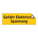 Gefahr Elektrische Spannung