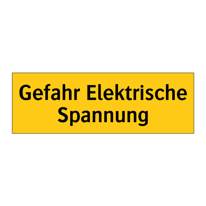 Gefahr Elektrische Spannung
