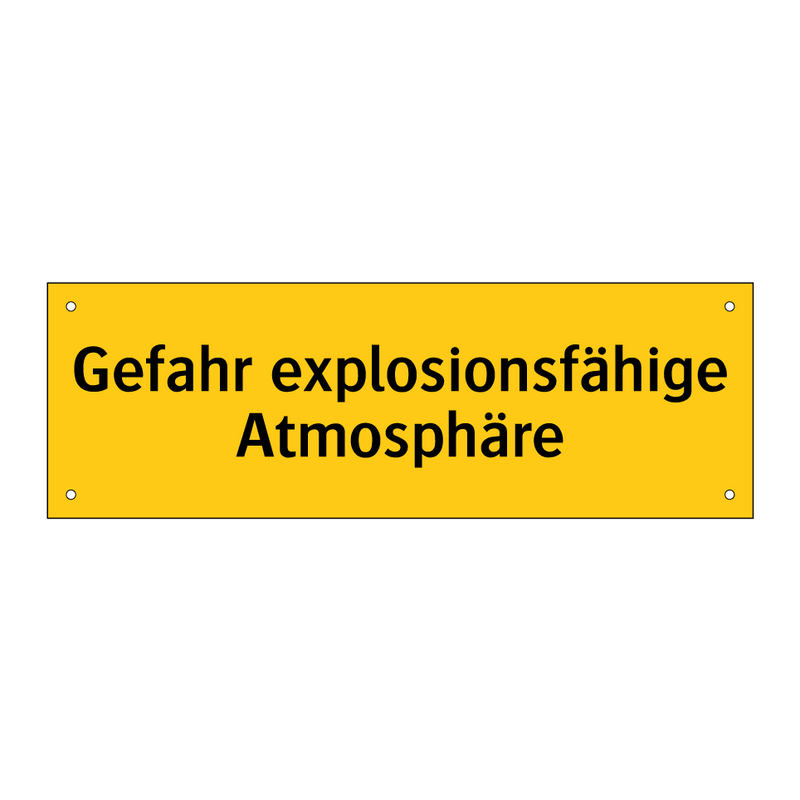 Gefahr explosionsfähige Atmosphäre