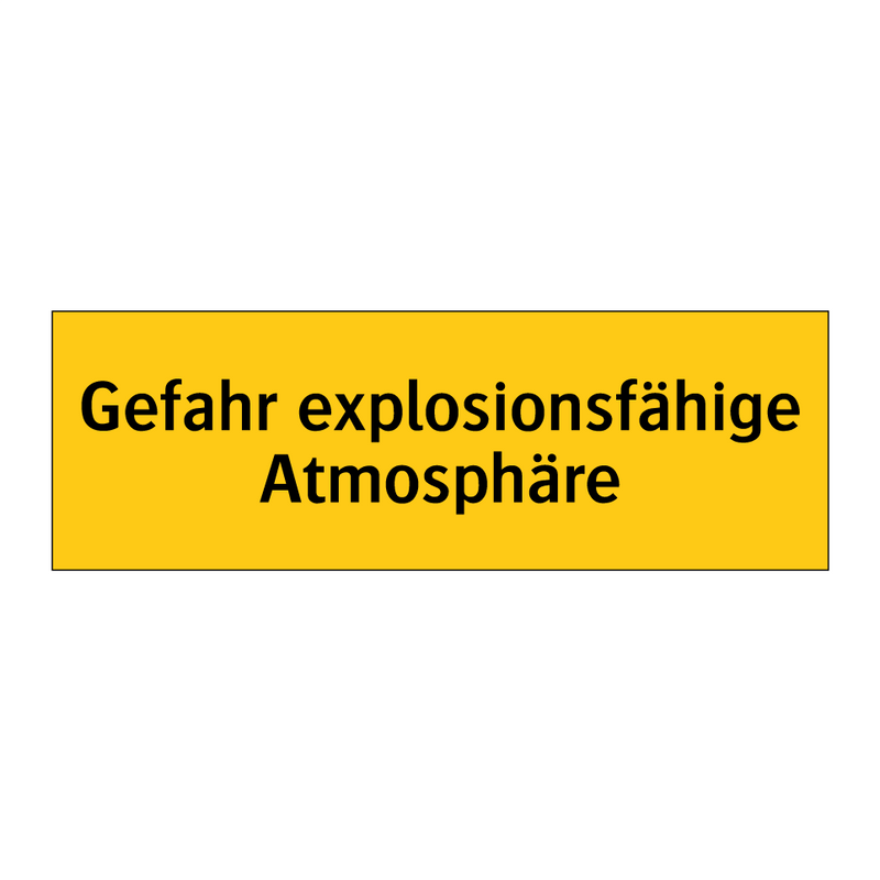 Gefahr explosionsfähige Atmosphäre